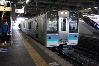 松本駅から明科駅の乗車記録(乗りつぶし)写真