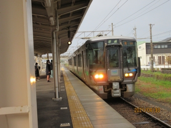滑川駅から富山駅の乗車記録(乗りつぶし)写真