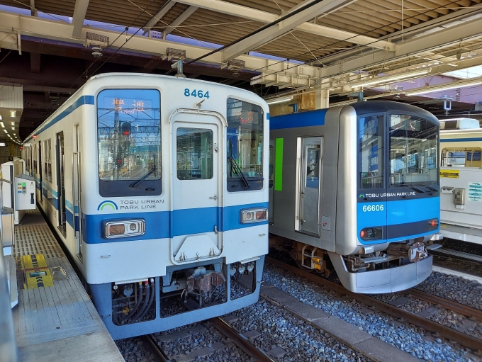 鉄道乗車記録の写真:列車・車両の様子(未乗車)(2)        「東武8000系と東武60000系」