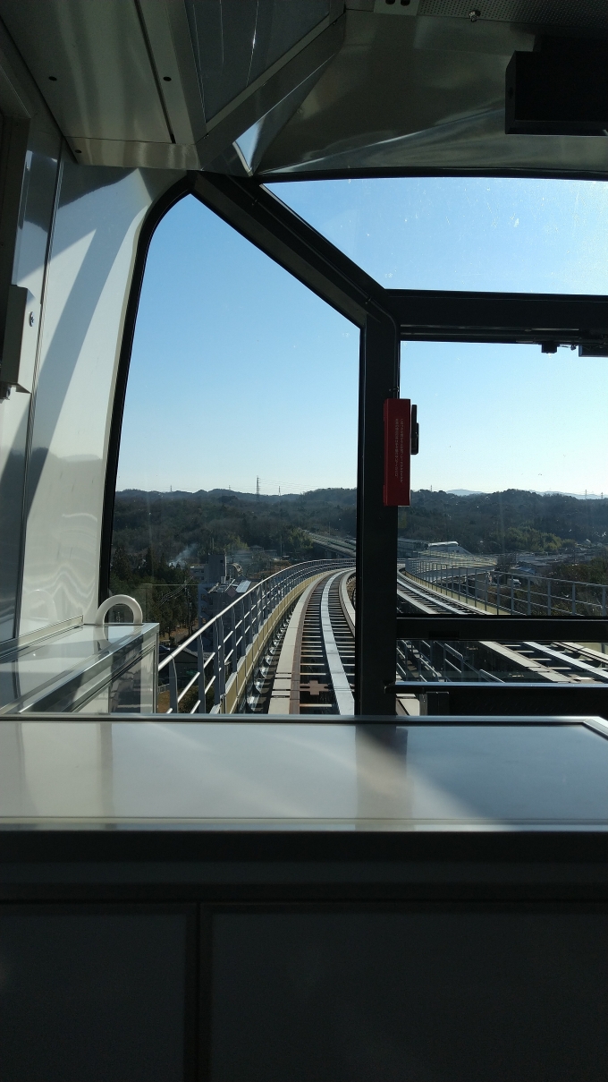 鉄道乗車記録の写真:車窓・風景(1)     「先頭車両からの眺め」
