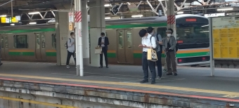 尾久駅から上野駅の乗車記録(乗りつぶし)写真