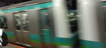 日暮里駅から松戸駅の乗車記録(乗りつぶし)写真