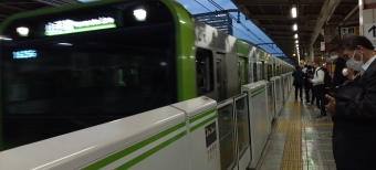 池袋駅から日暮里駅の乗車記録(乗りつぶし)写真