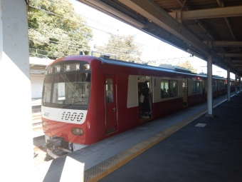 京急川崎駅から金沢文庫駅の乗車記録(乗りつぶし)写真