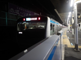 秋葉原駅から西日暮里駅の乗車記録(乗りつぶし)写真