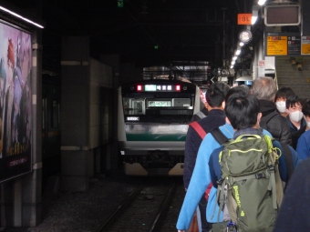 池袋駅から新宿駅の乗車記録(乗りつぶし)写真