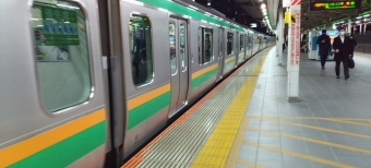 大宮駅から浦和駅の乗車記録(乗りつぶし)写真