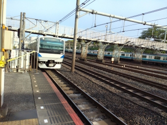 日暮里駅から松戸駅の乗車記録(乗りつぶし)写真