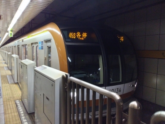 永田町駅から豊洲駅の乗車記録(乗りつぶし)写真
