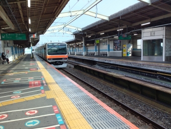 武蔵浦和駅から新松戸駅の乗車記録(乗りつぶし)写真