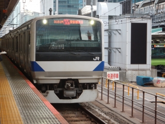 東京駅から松戸駅の乗車記録(乗りつぶし)写真