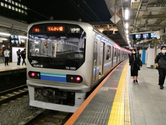 新木場駅から大崎駅の乗車記録(乗りつぶし)写真