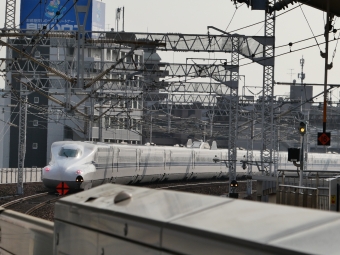 新神戸駅から岡山駅の乗車記録(乗りつぶし)写真