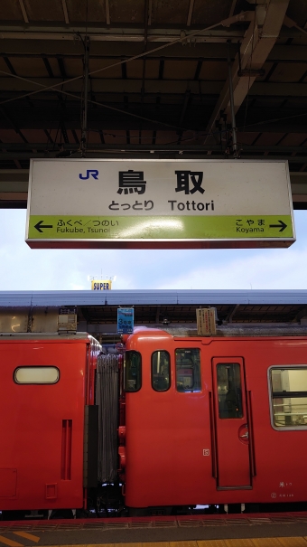 鳥取 写真:駅名看板