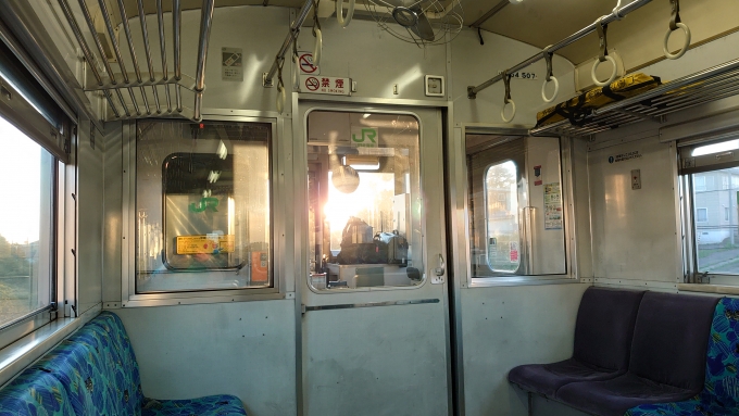 鉄道乗車記録の写真:車内設備、様子(11)        