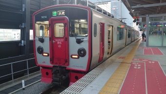 肥後大津駅から熊本駅の乗車記録(乗りつぶし)写真