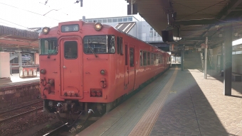 新山口駅から下関駅の乗車記録(乗りつぶし)写真