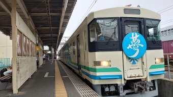 福島駅から梁川駅の乗車記録(乗りつぶし)写真