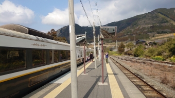 熊本駅から別府駅の乗車記録(乗りつぶし)写真