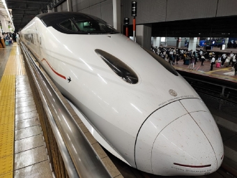 新八代駅から博多駅の乗車記録(乗りつぶし)写真