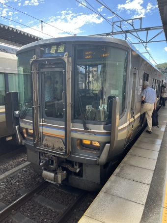園部駅から福知山駅の乗車記録(乗りつぶし)写真