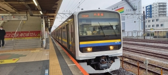 蘇我駅から千葉駅の乗車記録(乗りつぶし)写真