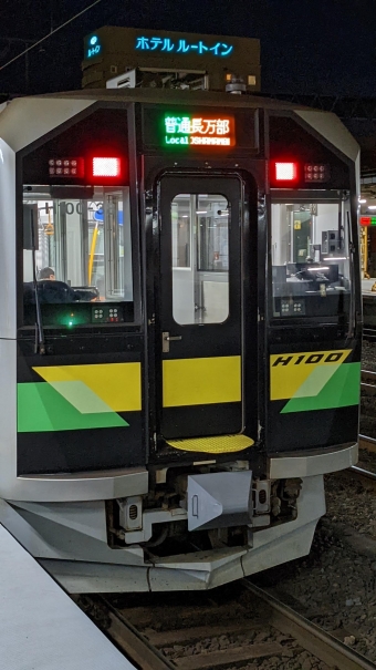 東室蘭駅から長万部駅の乗車記録(乗りつぶし)写真