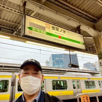 秋葉原駅から御茶ノ水駅の乗車記録(乗りつぶし)写真