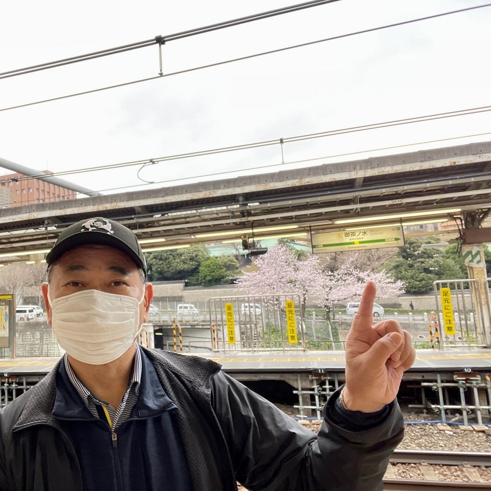 鉄道乗車記録「東京駅から御茶ノ水駅」駅名看板の写真(1) by RTファン 撮影日時:2022年03月29日