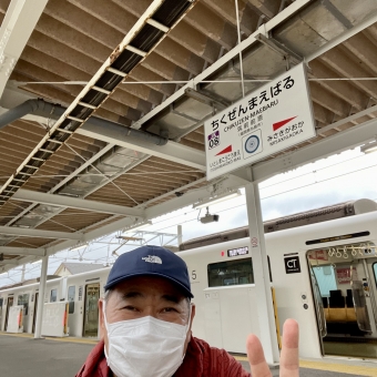 唐津駅から筑前前原駅の乗車記録(乗りつぶし)写真