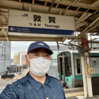 近江舞子駅から敦賀駅の乗車記録(乗りつぶし)写真