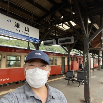 佐用駅から津山駅:鉄道乗車記録の写真