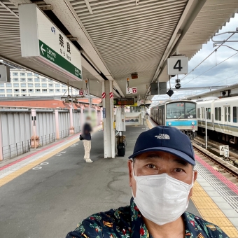 京終駅から奈良駅の乗車記録(乗りつぶし)写真