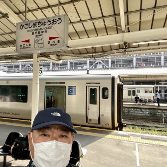 鹿児島中央駅から都城駅の乗車記録(乗りつぶし)写真