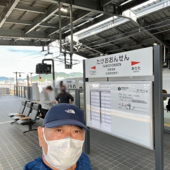 武雄温泉から長崎駅の乗車記録(乗りつぶし)写真