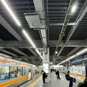 岡谷駅から豊橋駅の乗車記録(乗りつぶし)写真