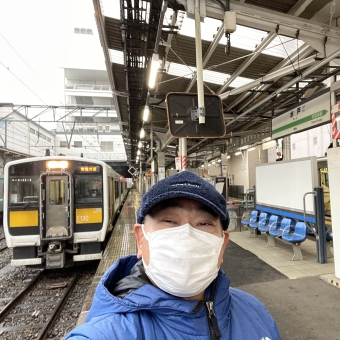 日立駅から水戸駅の乗車記録(乗りつぶし)写真