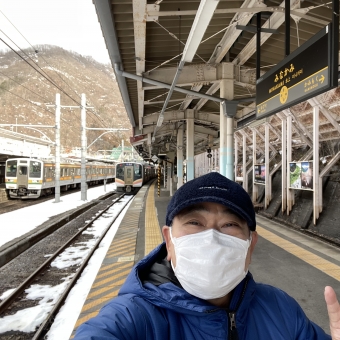 渋川駅から水上駅の乗車記録(乗りつぶし)写真