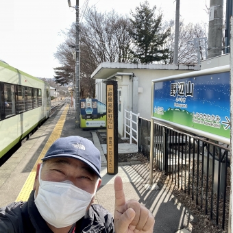 小淵沢駅から野辺山駅の乗車記録(乗りつぶし)写真