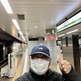 佐倉駅から成田空港駅の乗車記録(乗りつぶし)写真