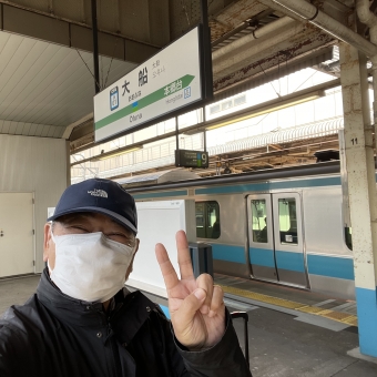 横浜駅から大船駅の乗車記録(乗りつぶし)写真