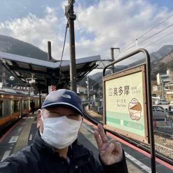 青梅駅から奥多摩駅の乗車記録(乗りつぶし)写真
