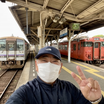 長門市駅から厚狭駅の乗車記録(乗りつぶし)写真