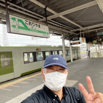 郡山駅から神俣駅の乗車記録(乗りつぶし)写真