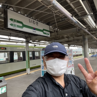 神俣駅からいわき駅の乗車記録(乗りつぶし)写真