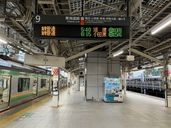 東京駅から沼津駅の乗車記録(乗りつぶし)写真
