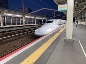 姫路駅から新大阪駅の乗車記録(乗りつぶし)写真