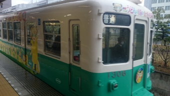 高松築港駅から瓦町駅の乗車記録(乗りつぶし)写真