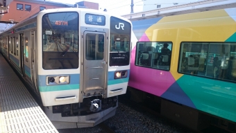 大月駅から松本駅の乗車記録(乗りつぶし)写真