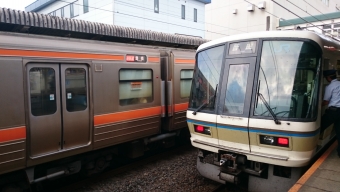 大垣駅から米原駅の乗車記録(乗りつぶし)写真